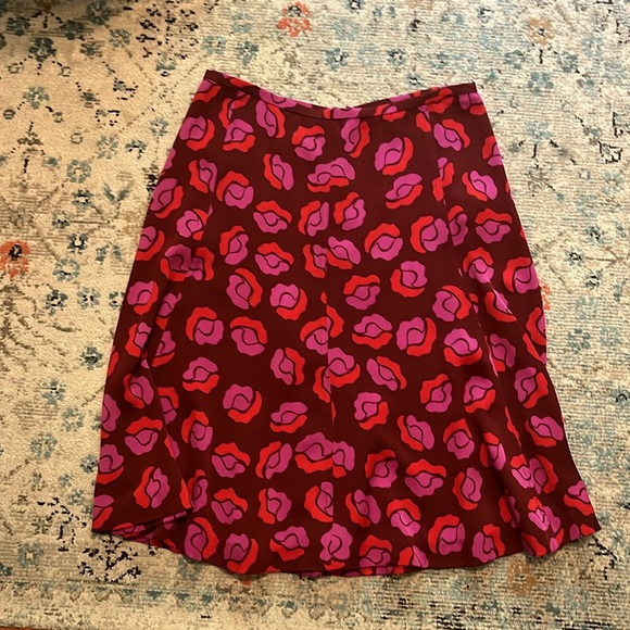 DVF Rosalita Ballet Rose Floral Silk Skirt - Picture 5 of 15